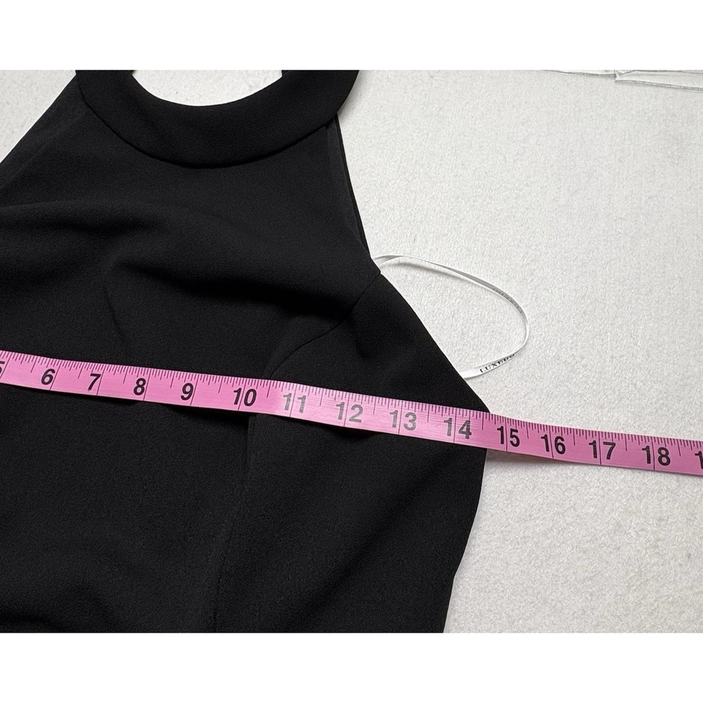 NWT Azazie LUXEDO Women Maxi Dress Sz M Black Bridesmaid Elegant Occasion 52-21 - Picture 11 of 14